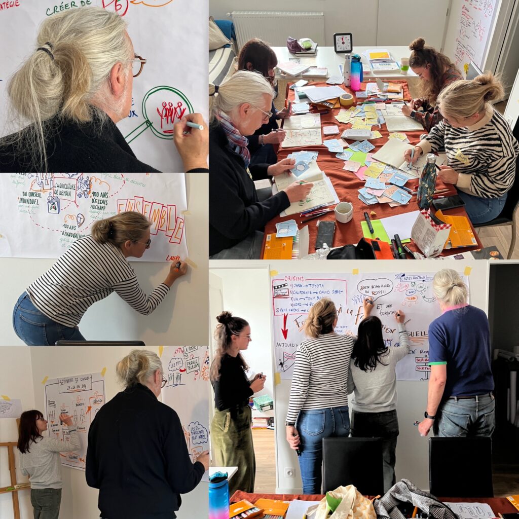 Formation facilitation graphique à Bordeaux avec matrices visuelles