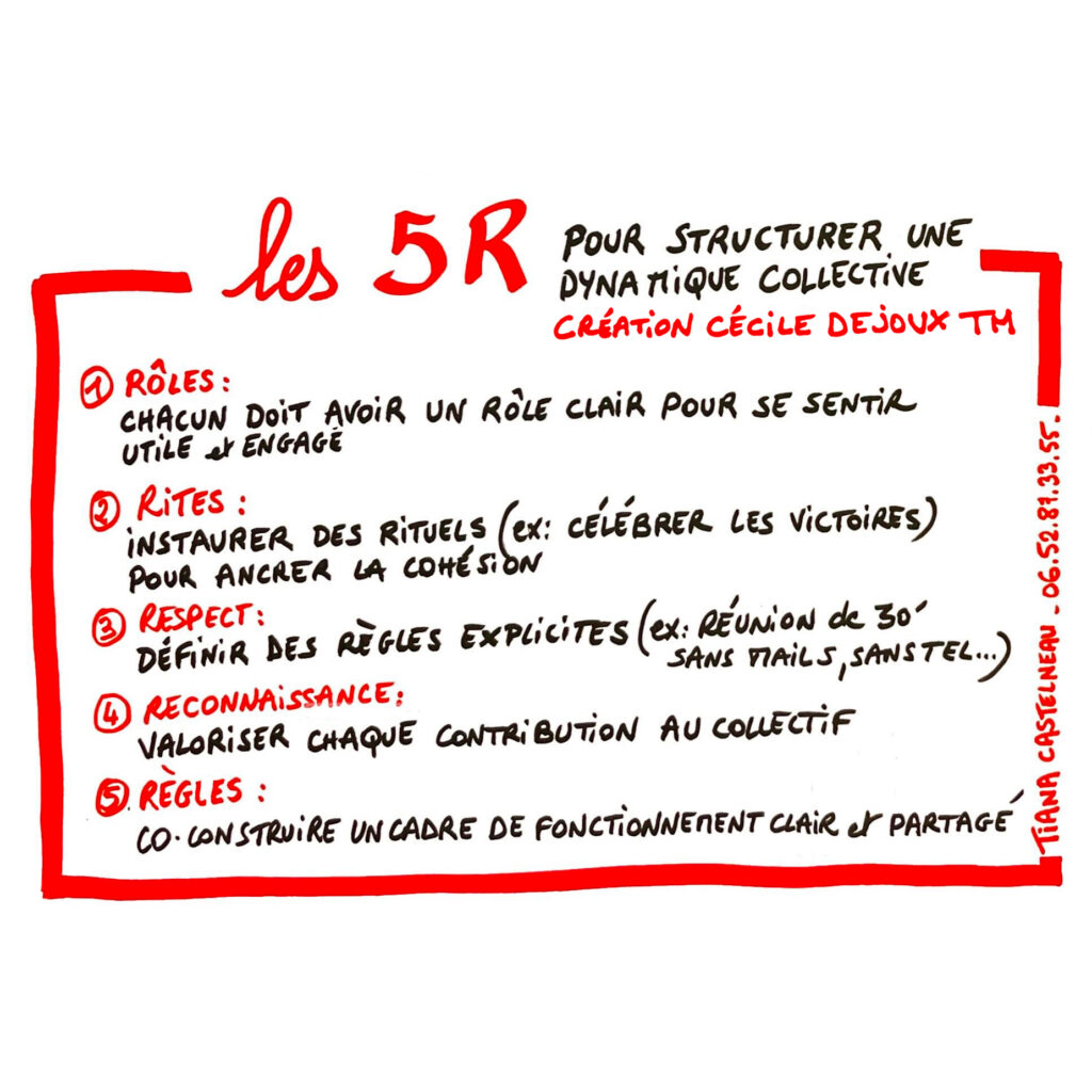 Modélisation visuelle des 5R creation CECILE DEJOUX
